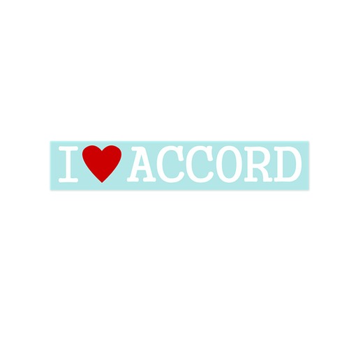 【Fproducts】アイラブステッカー/ACCORD/アイラブ アコード