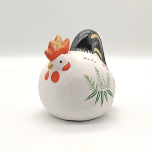 陶人形・鶏・鳥・酉・置物・No.230201-10・梱包サイズ60