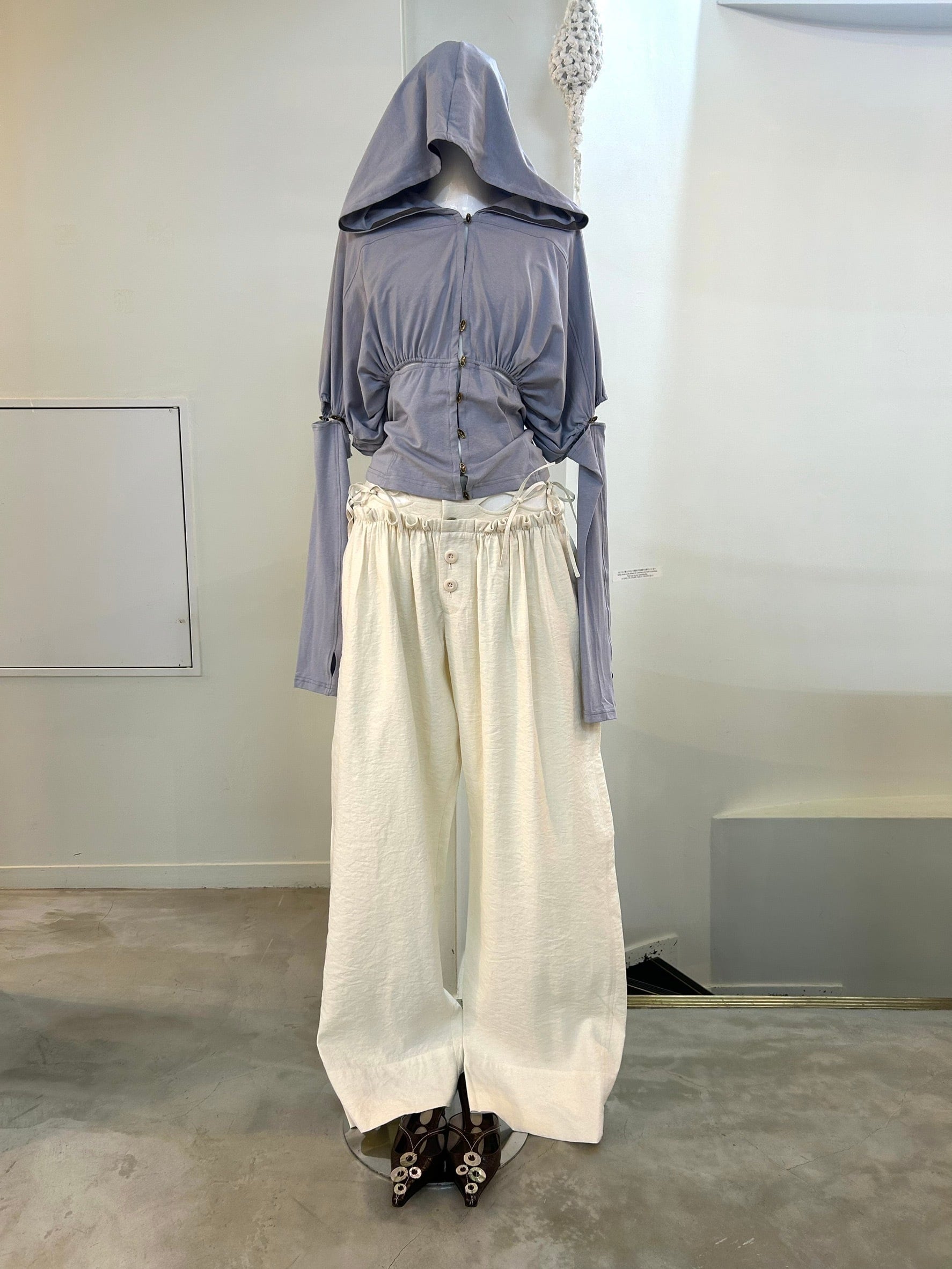 RUIbuilt detachable sleeve combo short jacket