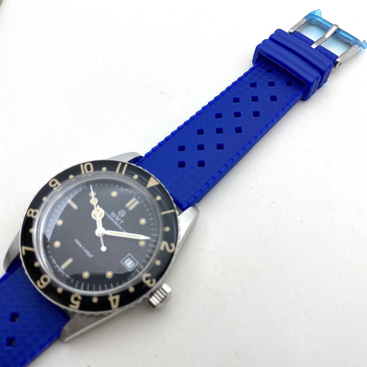 ヴィンテージ トロピック2.0 TPU 復刻ラバーベルト ペプシ・ブルー 20mm 腕時計ベルト