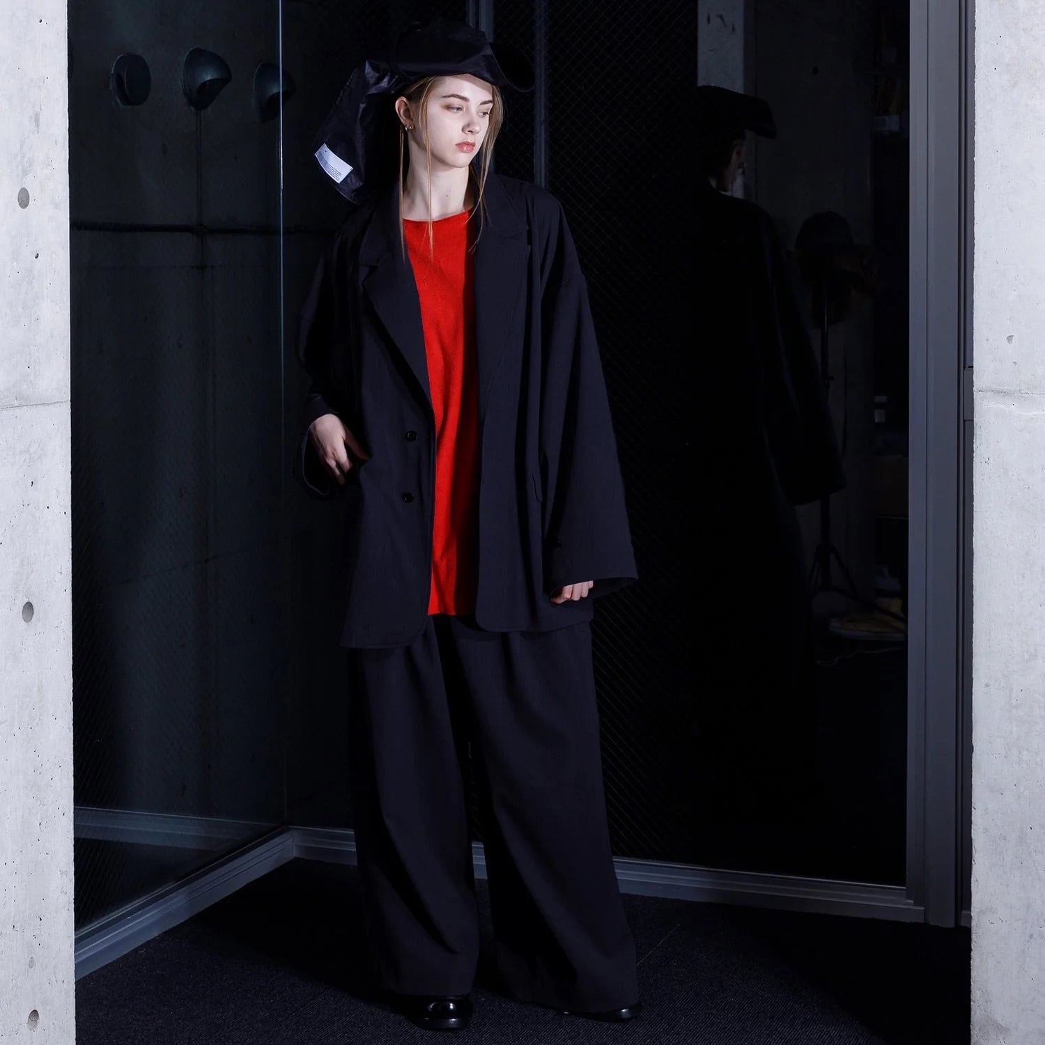 VOAAOV Chic Tech Big Tailored Jacket BLACK | nua