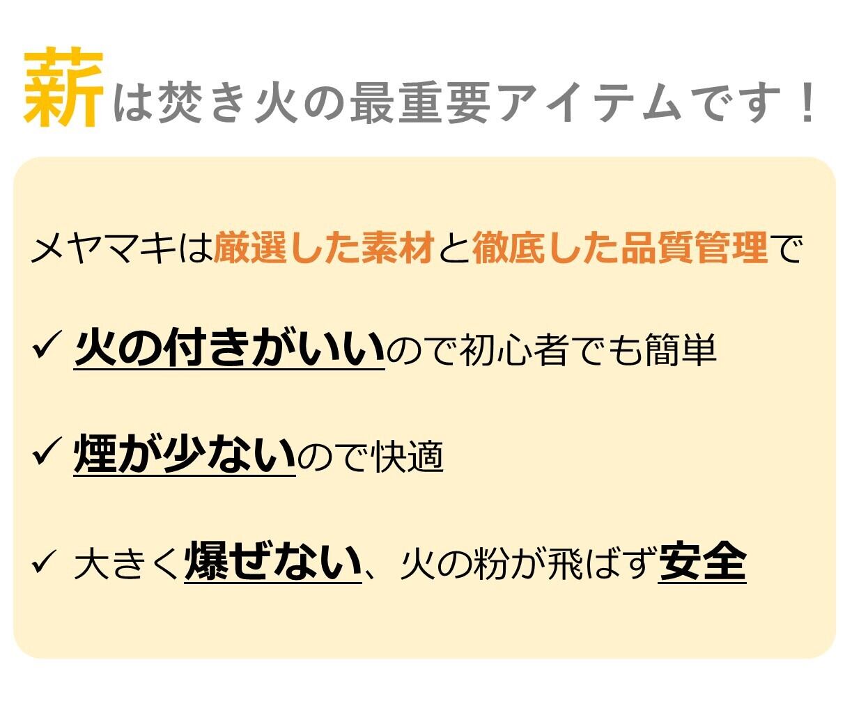 焚き火用一般サイズ 広葉樹 約10 針葉樹 約6 セット 白神の薪 Byメヤマキ