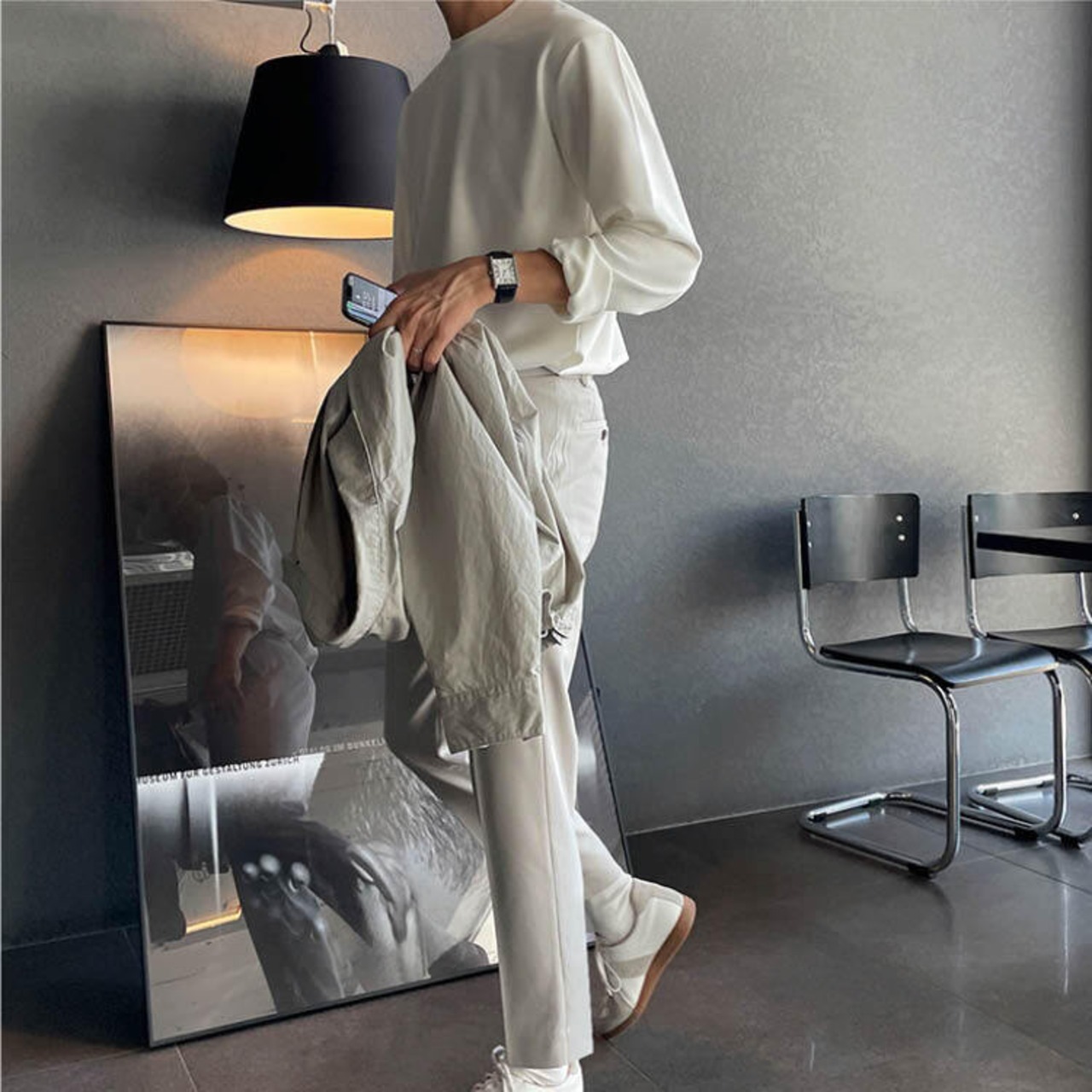 ラウンドネックロング Tシャツ　MT0080103