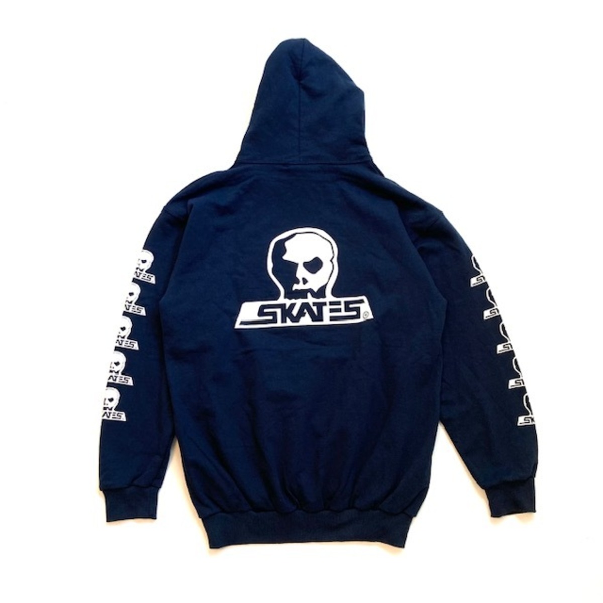 Skull Skates Logo Moonset Pullover Hoodie Navy Blue / White (スカルスケーツ