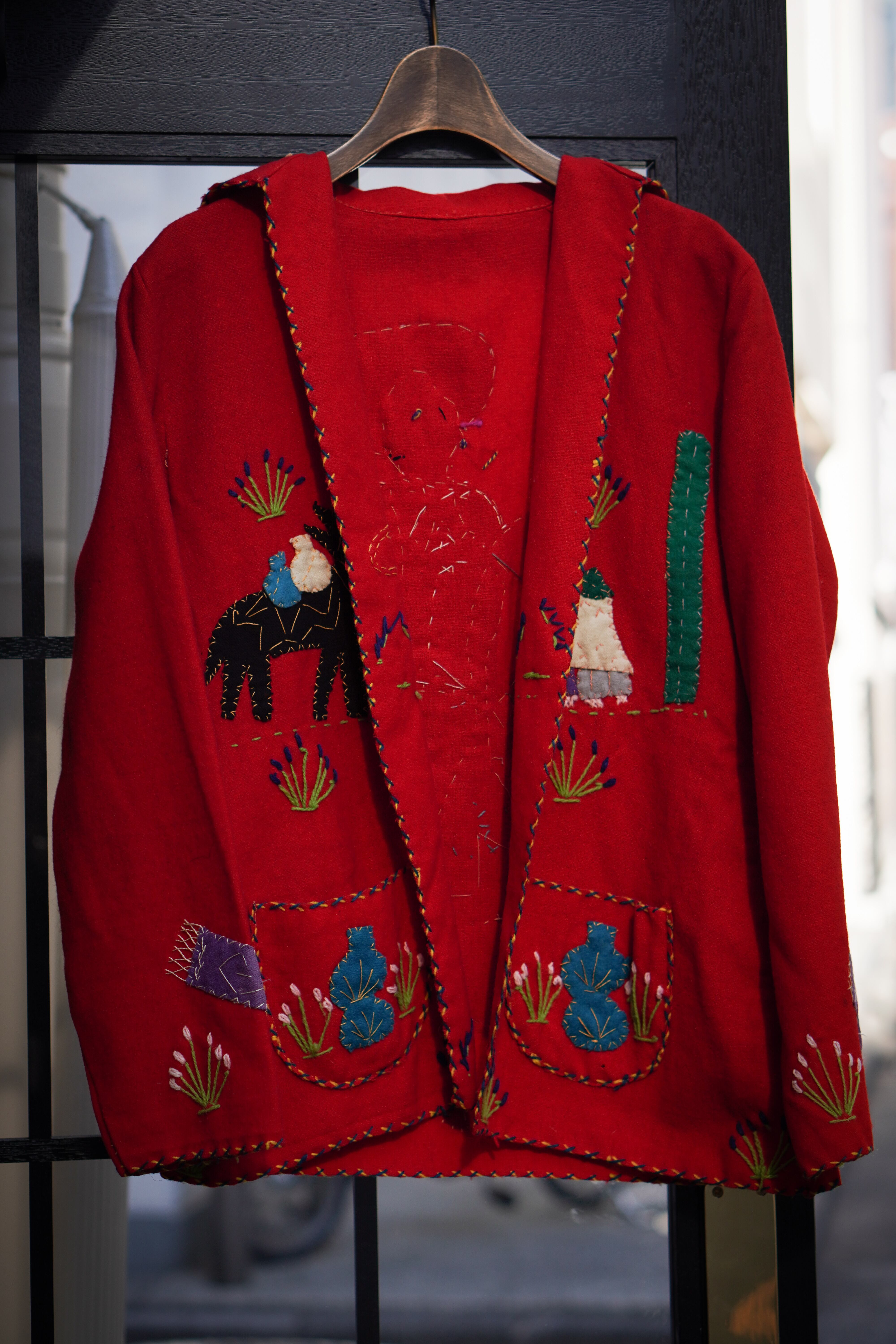 VINTAGE / 60s Mexico Embroidery Jacket Red | max's
