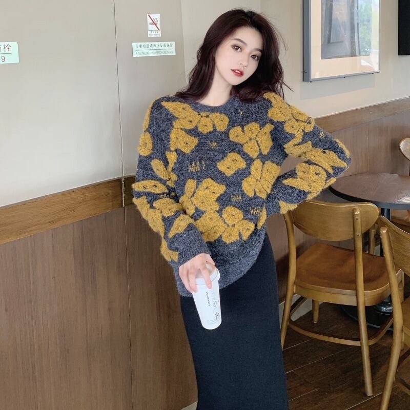 セーター スプリング 春物 ブラックストロベリース89345793555