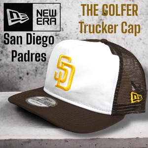 ◆日本未発売◆NEWERA San Diego Padres The Golfer Cap サンディエゴパドレス トラッカーキャップ ホワイト/ブラウン ニューエラ ダルビッシュ