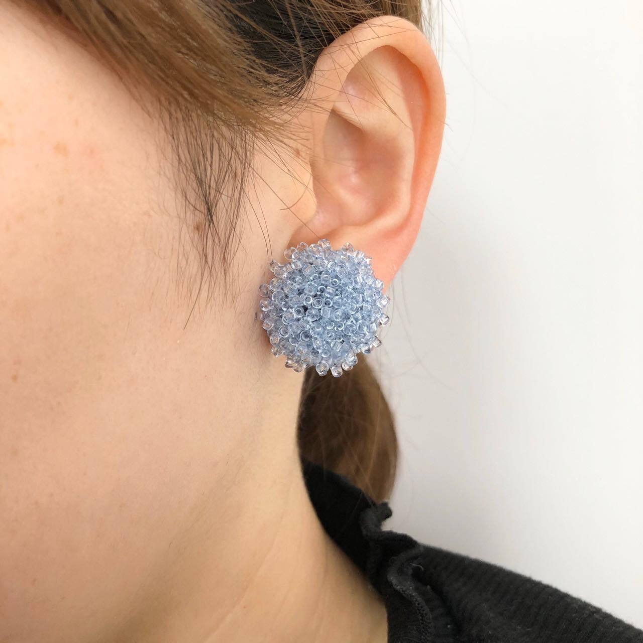再入荷〉Duaオリジナル ビーズカボションの〈ピアス/イヤリング〉M