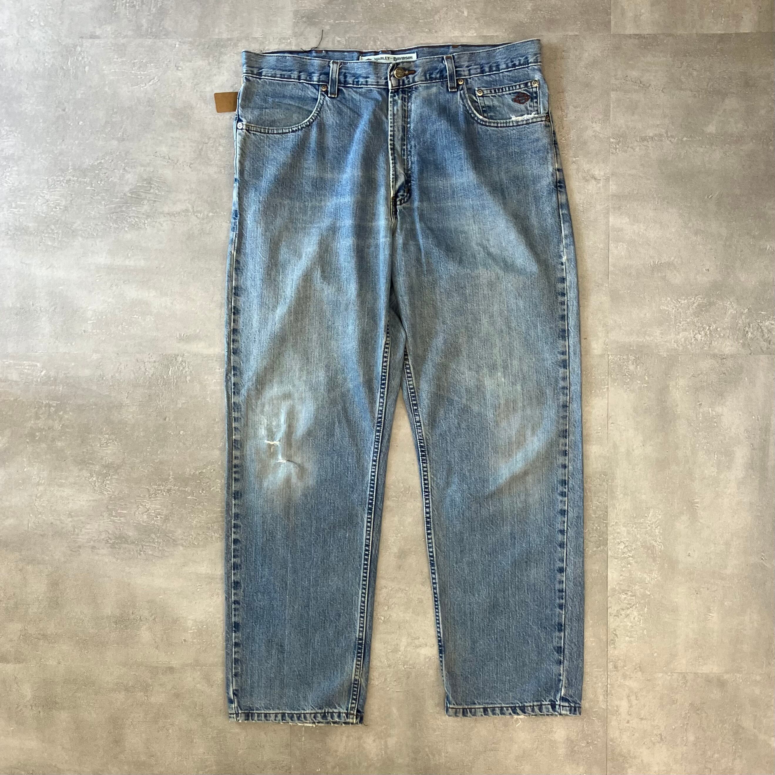 《実寸w37l30》Harley-Davidson ハーレーダビッドソン デニムパンツ アタリ No.2917