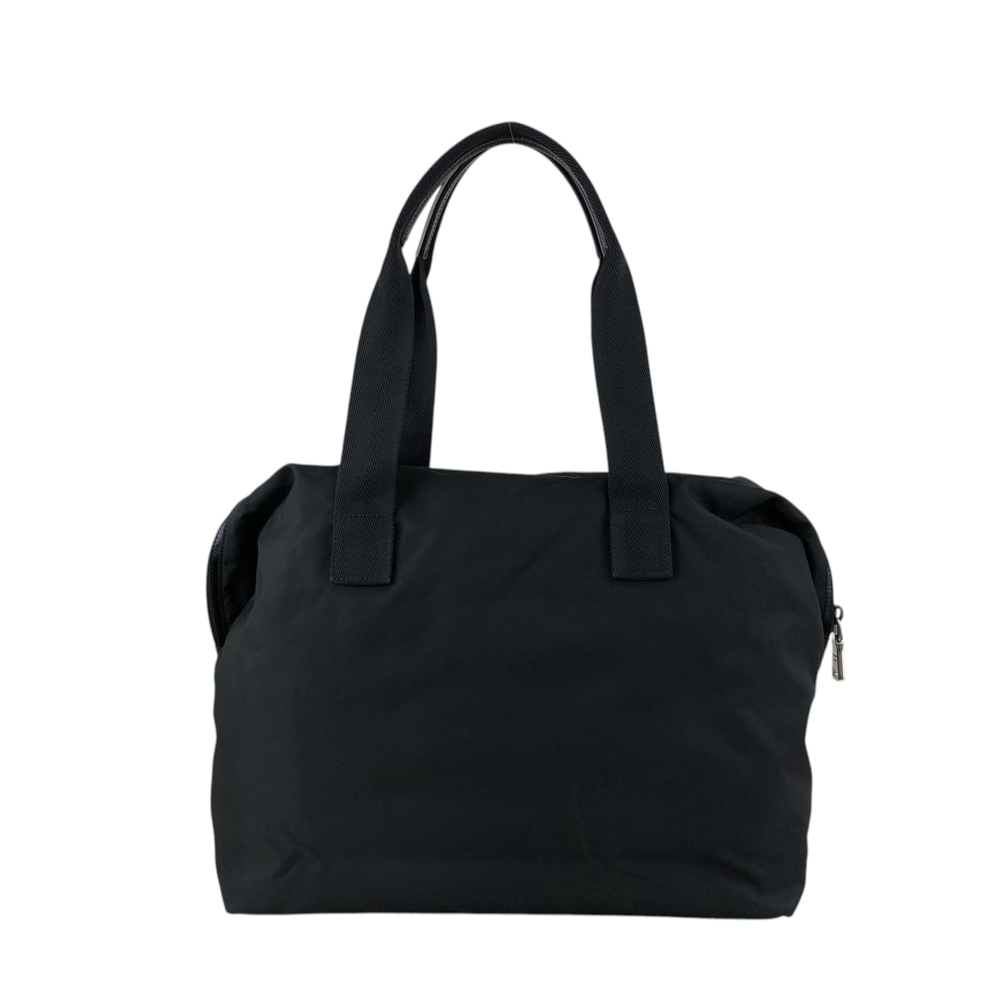 PRADA プラダ   ハンドバッグ ブラック トライアングルロゴ ナイロン ミニボストン vkstir PRADA プラダ ハンドバッグ ブラック トライアングルロゴ ナイロン