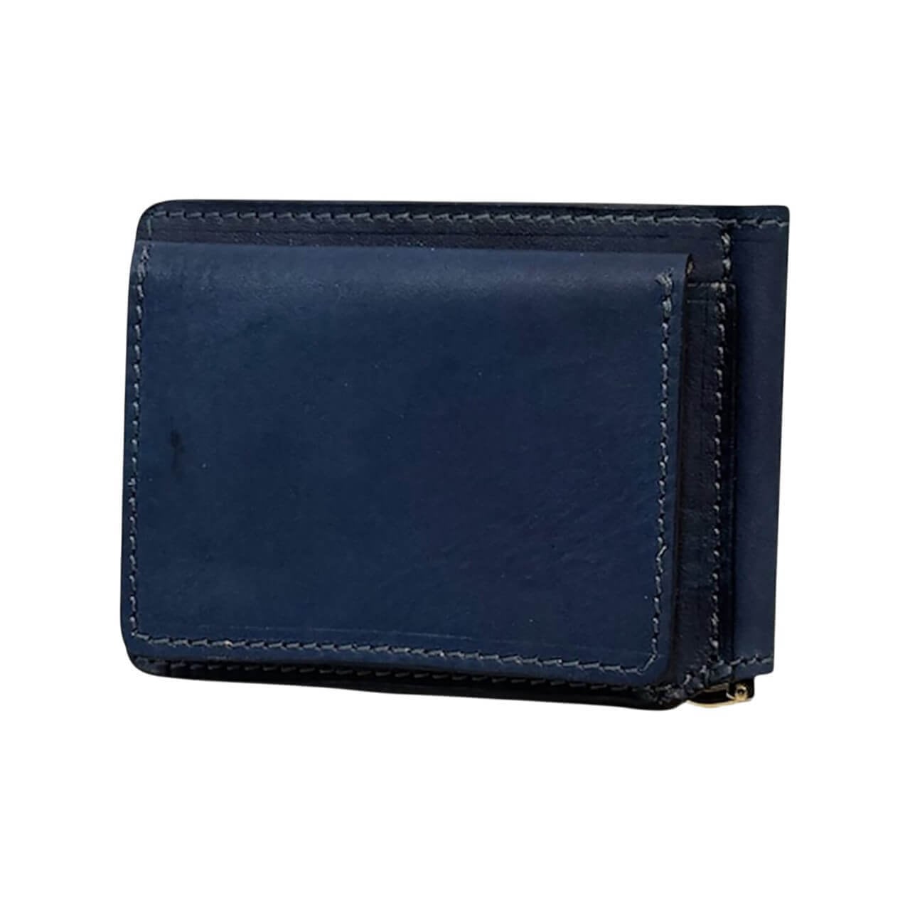 Re-ACT / Indigo Solid Money Clip Wallet - 藍染レザー(ソリッド