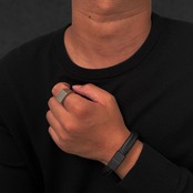 Color Leather Bracelet〈316L〉