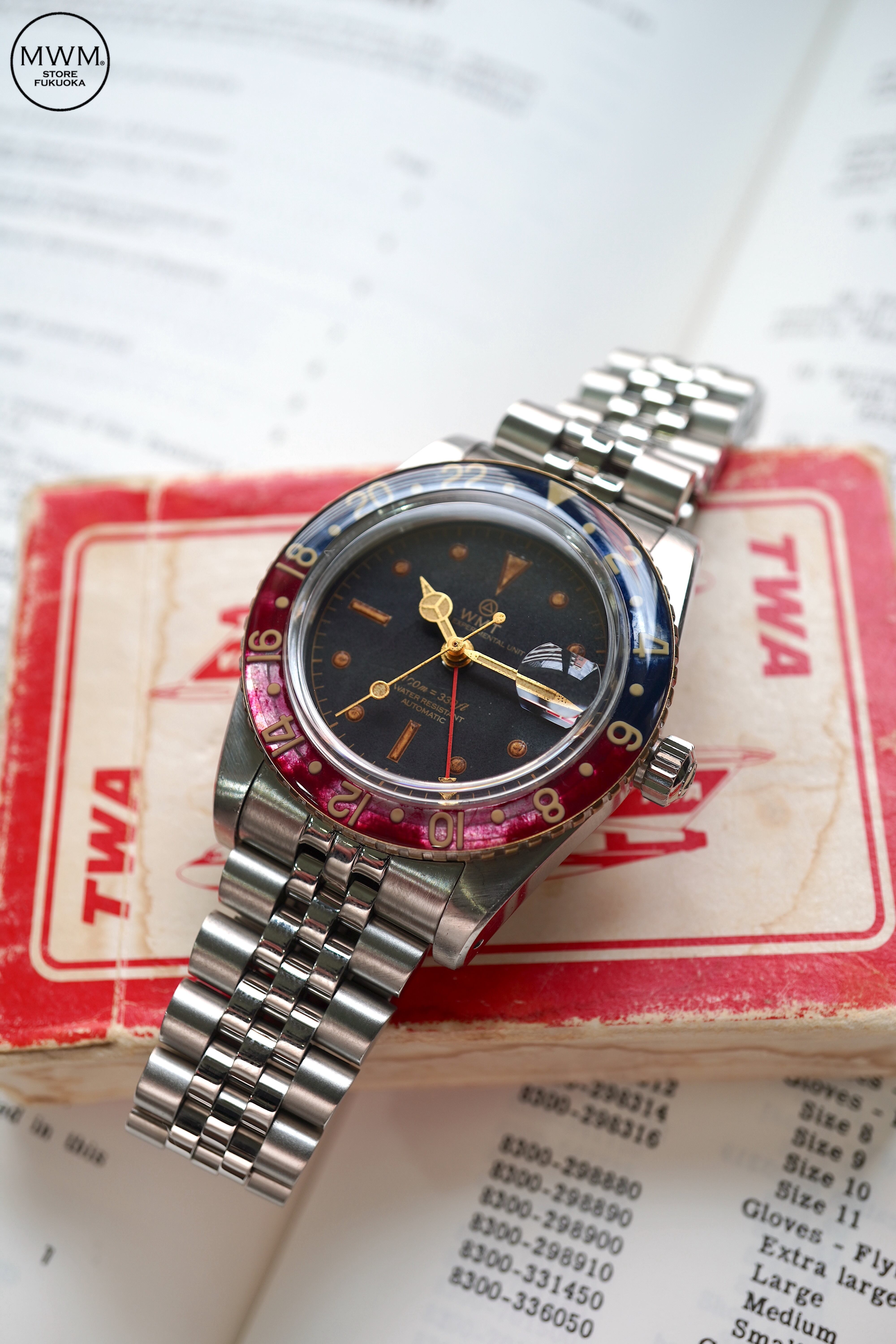 WMT WATCHES Panton MKII – Black Dial / Heavy Aged | MWM FUKUOKA 