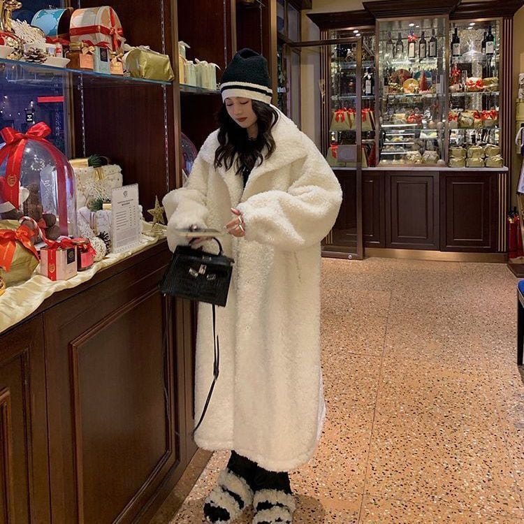 コート】ボアコート レディース きれいめ 白 ホワイト 黒 ブラック