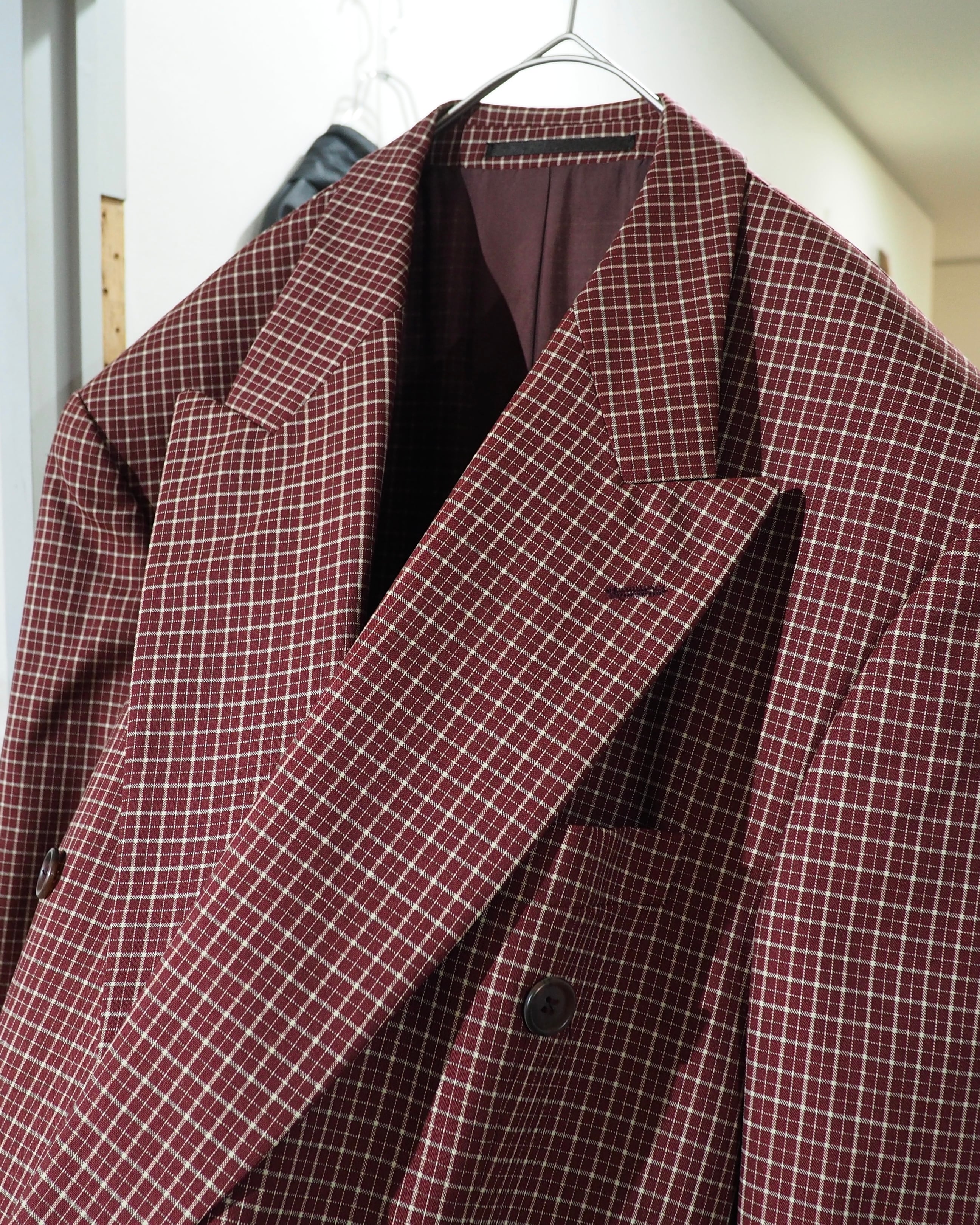 ” BAUMLER ” Plaid Check Pattern Vintage Double Breasted Tailored jacket