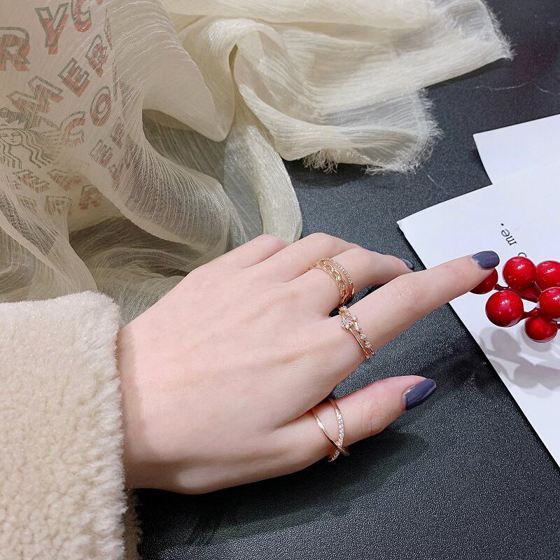 レッドリング 薄手ミニマリスト 指輪 ブラック・アイド・ピーズ33966491919