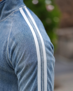 DENIM ZIP LINE JACKET【BEL25-216】