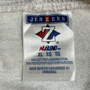 【JERZEES】ロゴ プリント REBELS ATHERTON スウェット パーカー フーディー hoodie プルオーバー XL ビッグシルエット グレー us古着