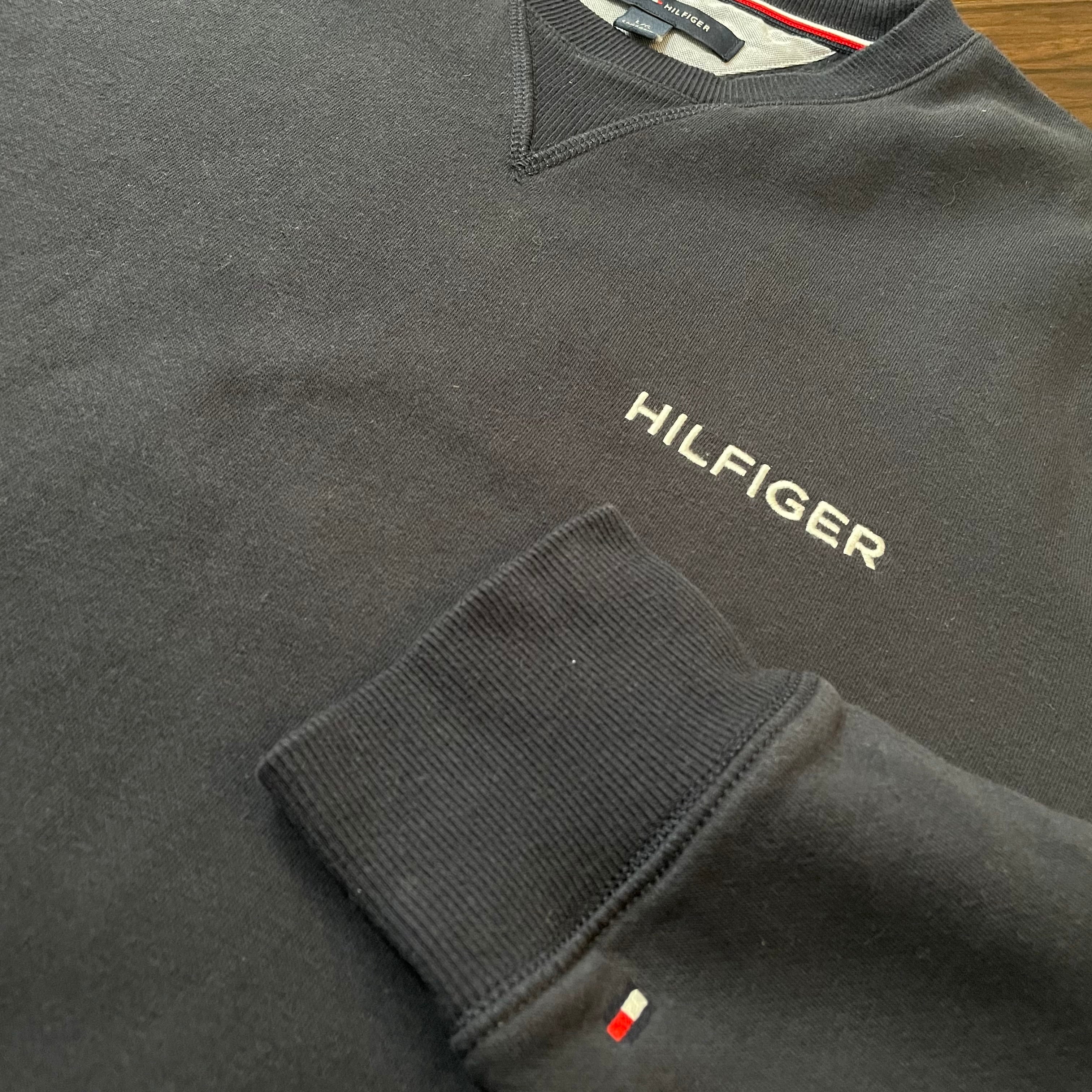 TOMMY HILFIGER】刺繍 ワンポイントロゴ スウェット トレーナー L