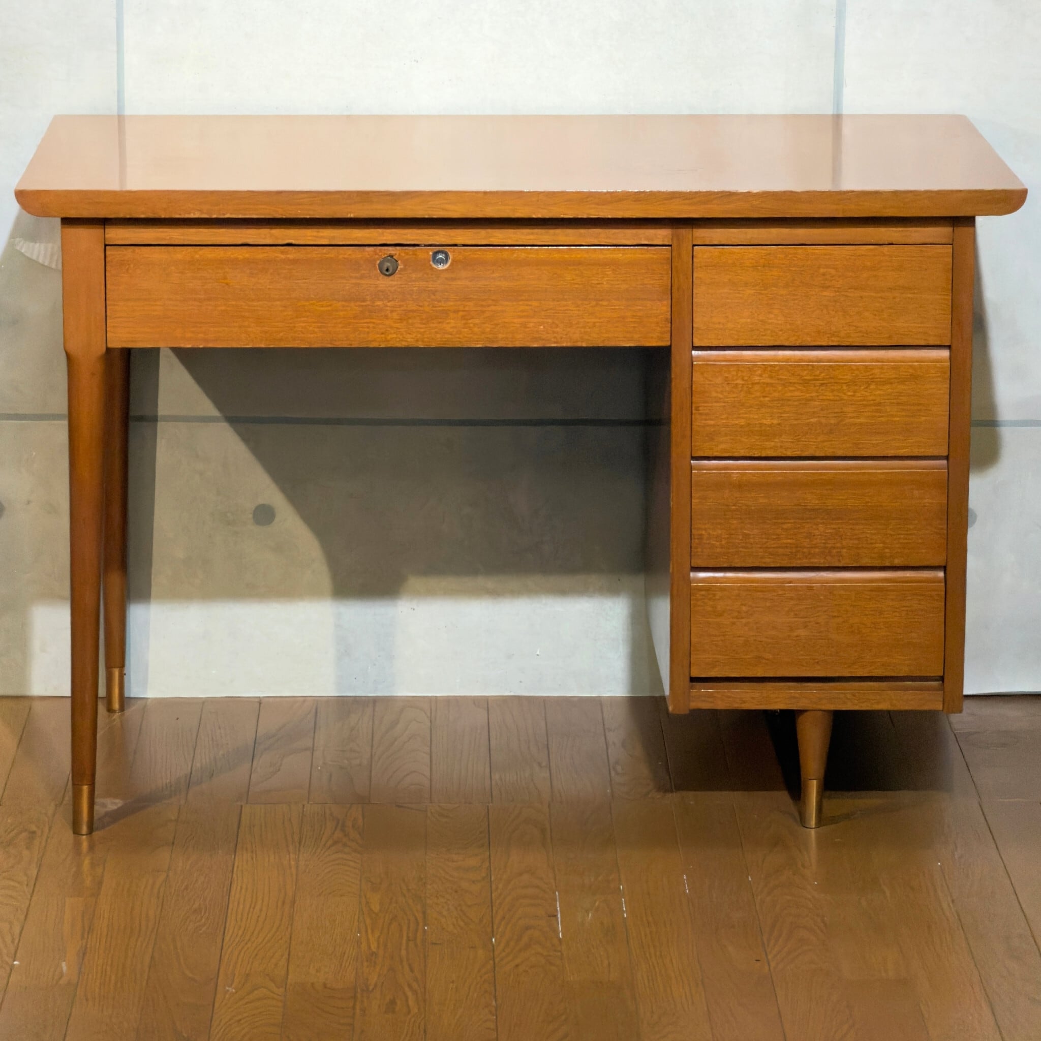 VINTAGE】Japanese Mid-Century One-Pedestal Desk / ジャパン