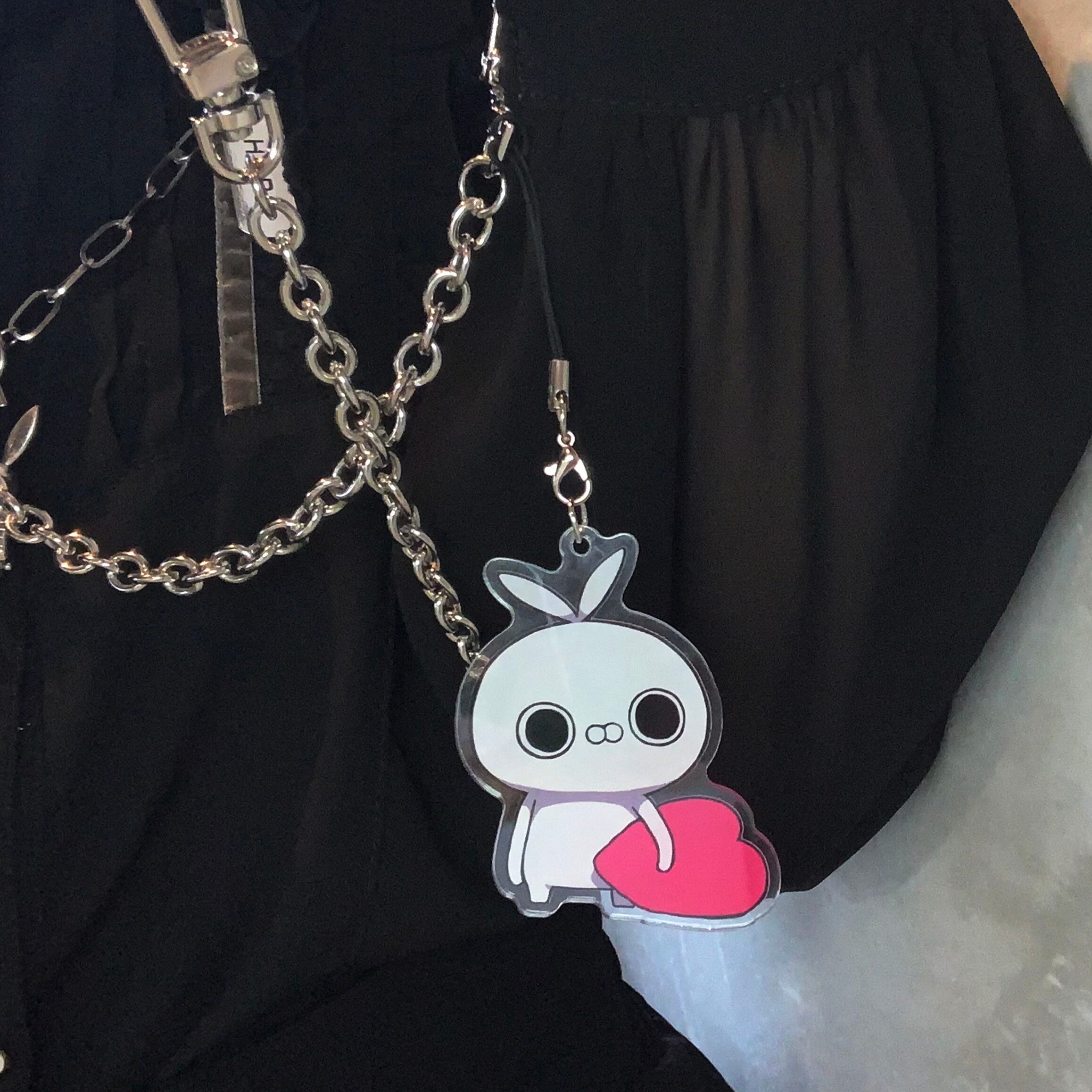 クレイジー闇うさぎ&毒舌くま アクリルキーホルダー70×70mm | DKSTORE