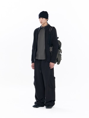【26AW | MEN】 SAN SAN GEAR サンサンギア / ジップアップニット / BUTTON ZIP-UP KNIT / SG26FWOTZK001