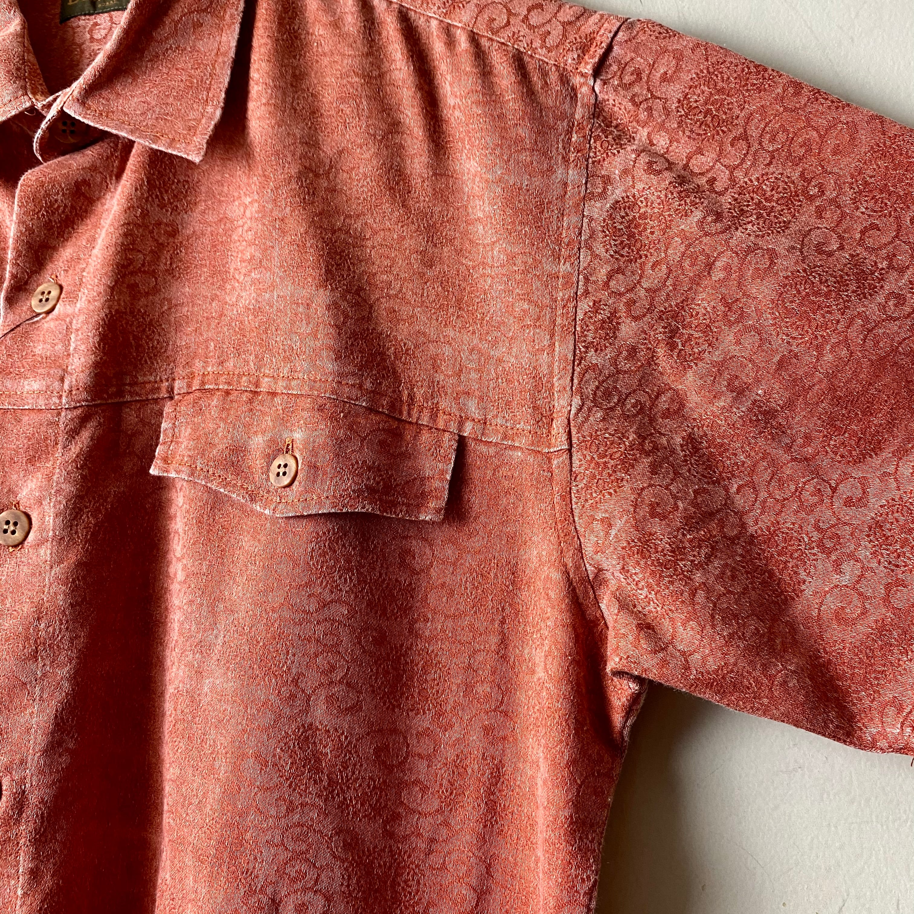vintage DOMON HOMME oriental woven S/S shirt | NOIR ONLINE