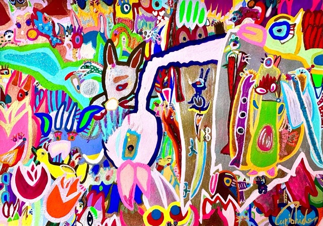「希望を与えていける人になる」アクリル絵画