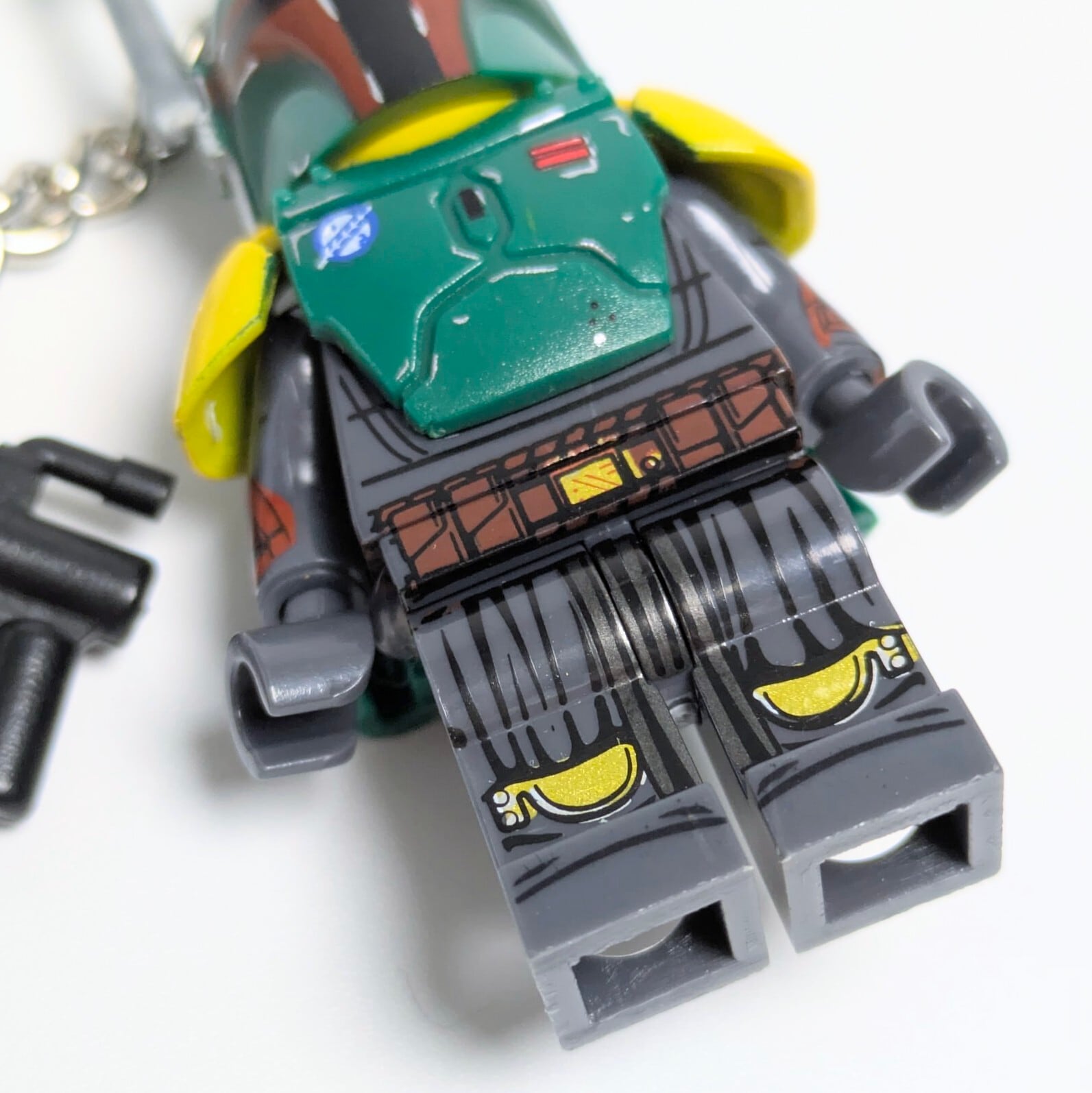 ★ブロックフィギュアキーホルダー★【 STARWARS ( スター・ウォーズ ) / ボバ・フェット/The Book of Boba Fett 】Boba Fett ( ボバ・フェット ) 〚アメリカン雑貨 アメトイ〛
