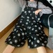 ドット柄バルーンサロペットパンツ ・12545