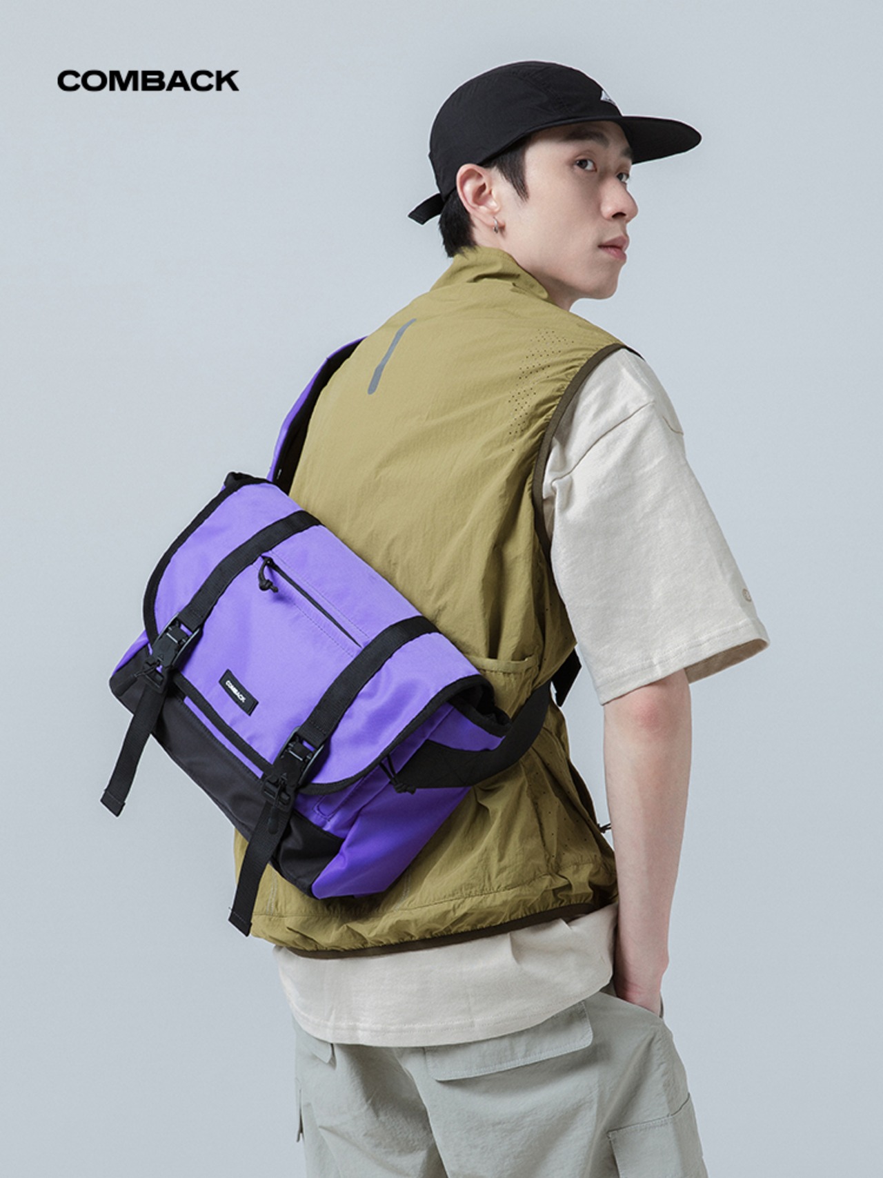 COMBACK FIDLOCK磁気バックル メッセンジャーバッグ