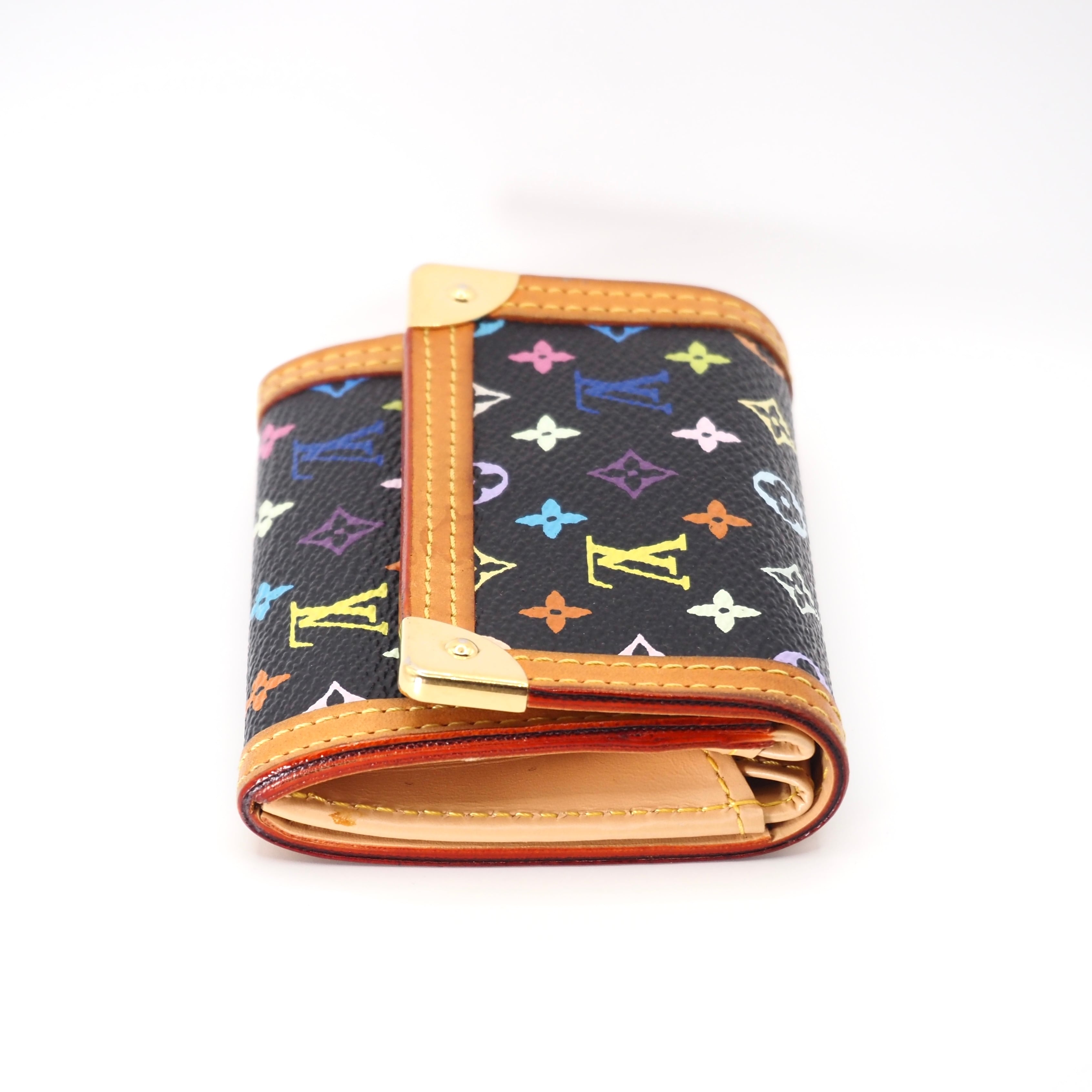 LOUIS VUITTON モノグラムマルチカラー ポルトモネ・プラ 財布 ルイ