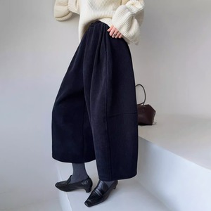 corduroy cropped wide pants 14169