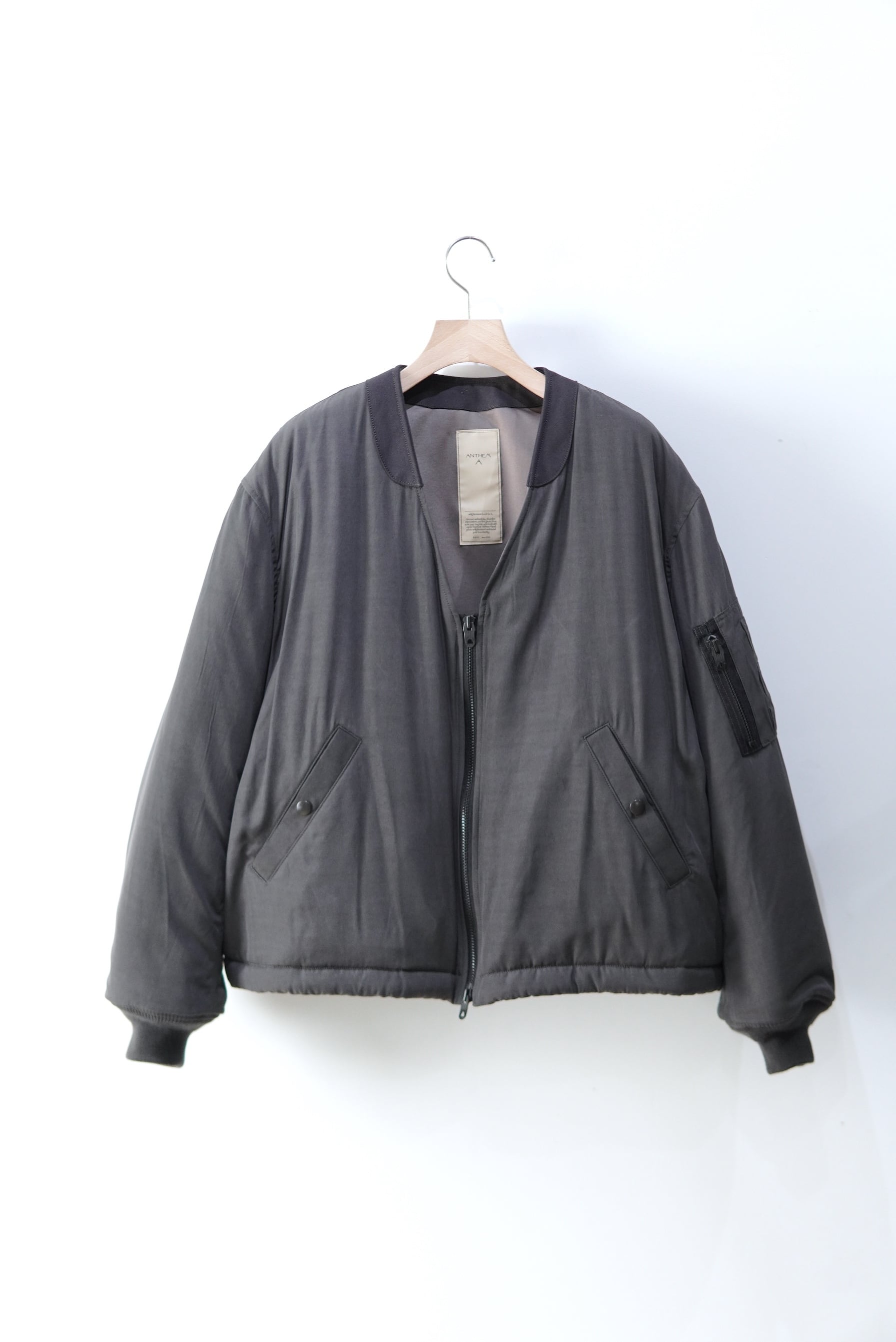 ANTHEM A /  PIGMENT AND DYE PUFFER MILITARY BLOUSON