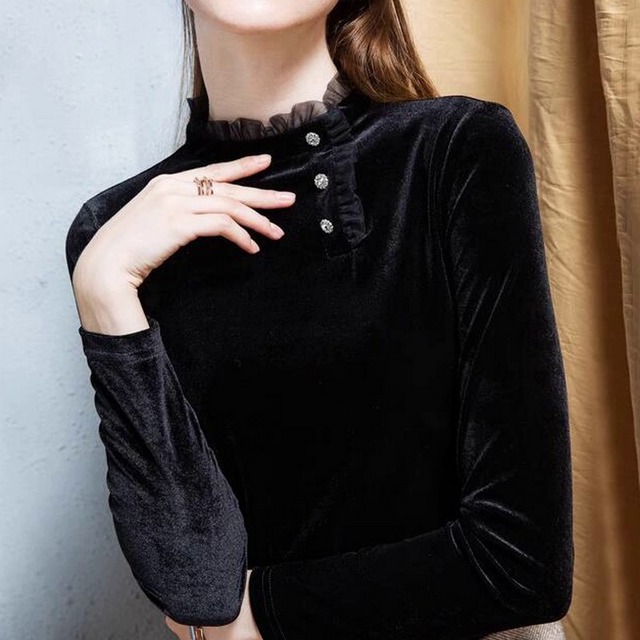 ベルベットフリル・エレガントダンストップス ds0953