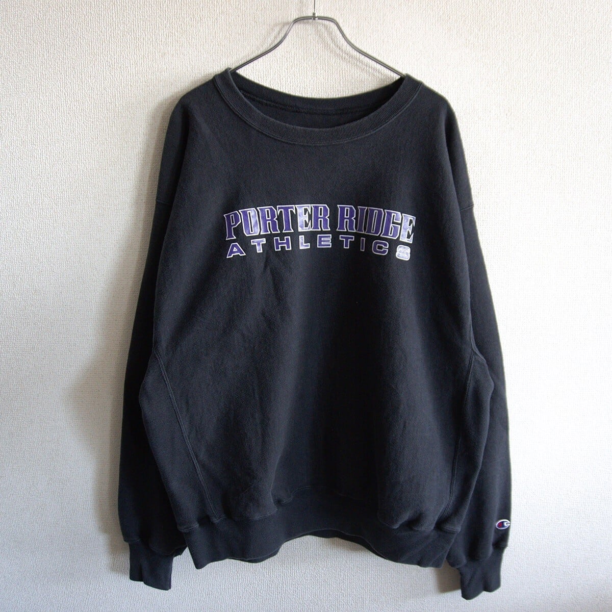 90s】CHAMPION【REVERSE WEAVE リバースウィーブ パーカー】M ブラック