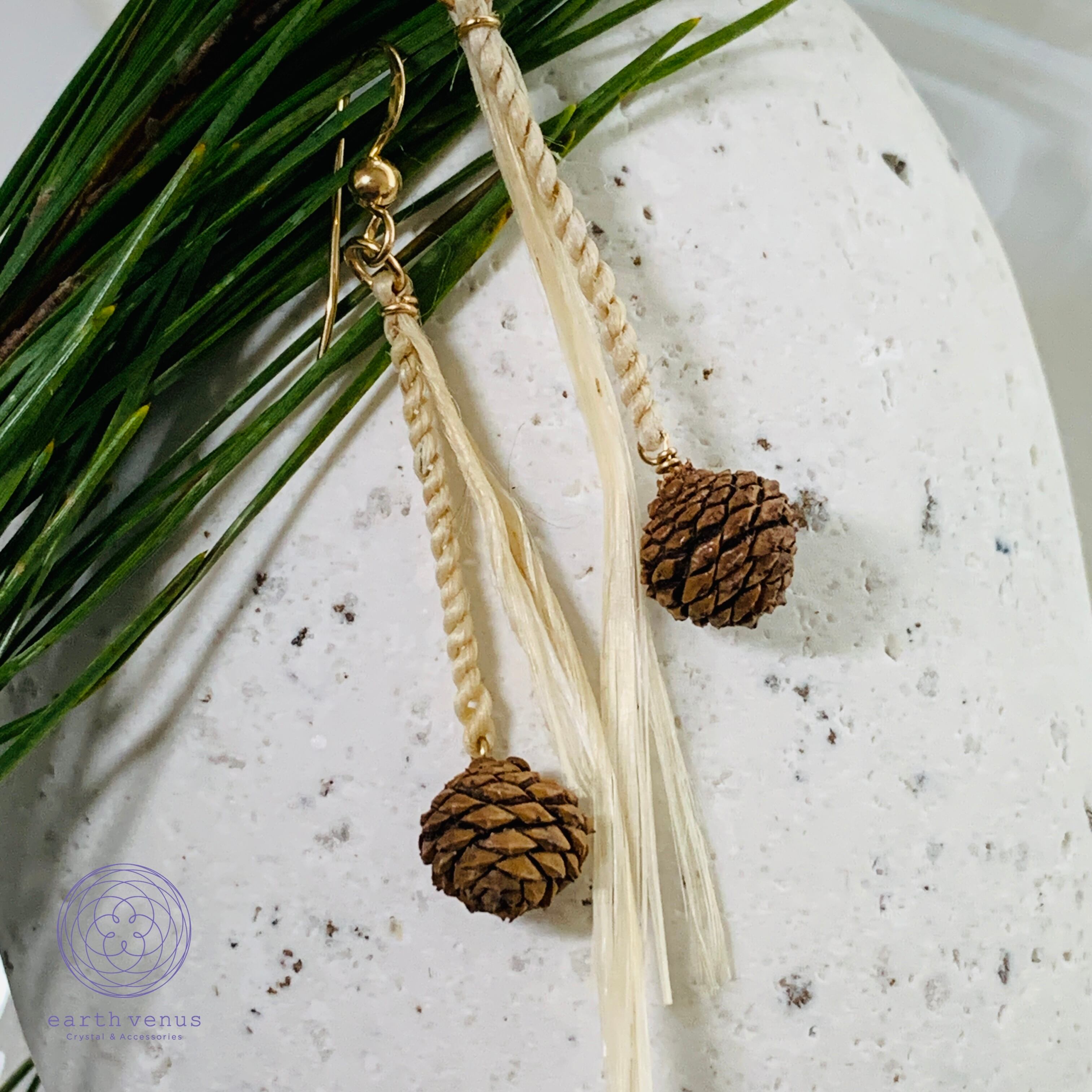 ピアス【精麻・松ぼっくり】14kgf | earth venus