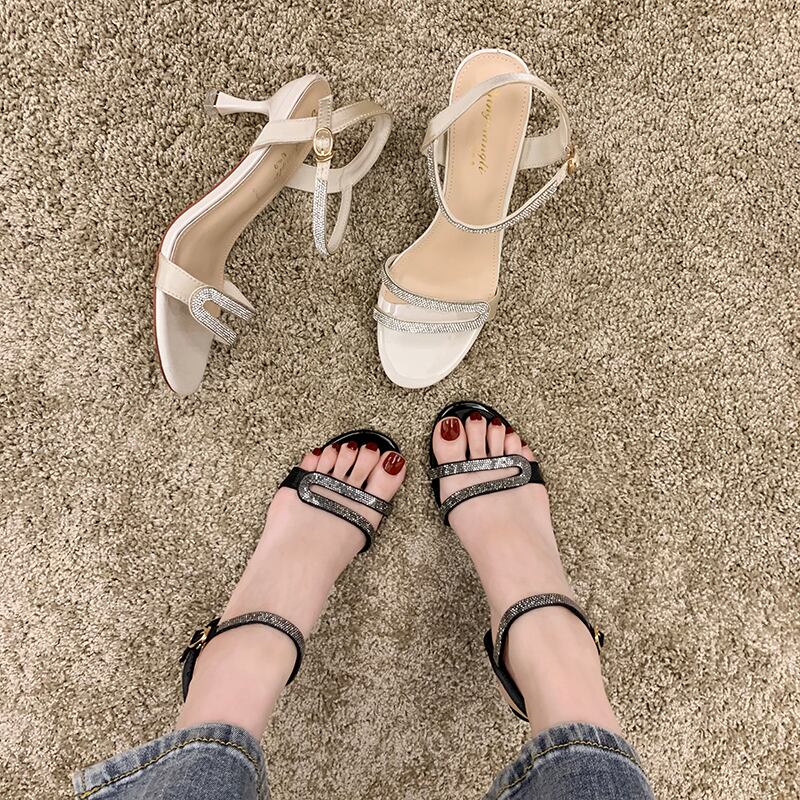 ヒールサマーベルト スカート スタイルサンダルレディース 靴 シューズ 夏物 ハーネス 部族の婦人靴46985383712