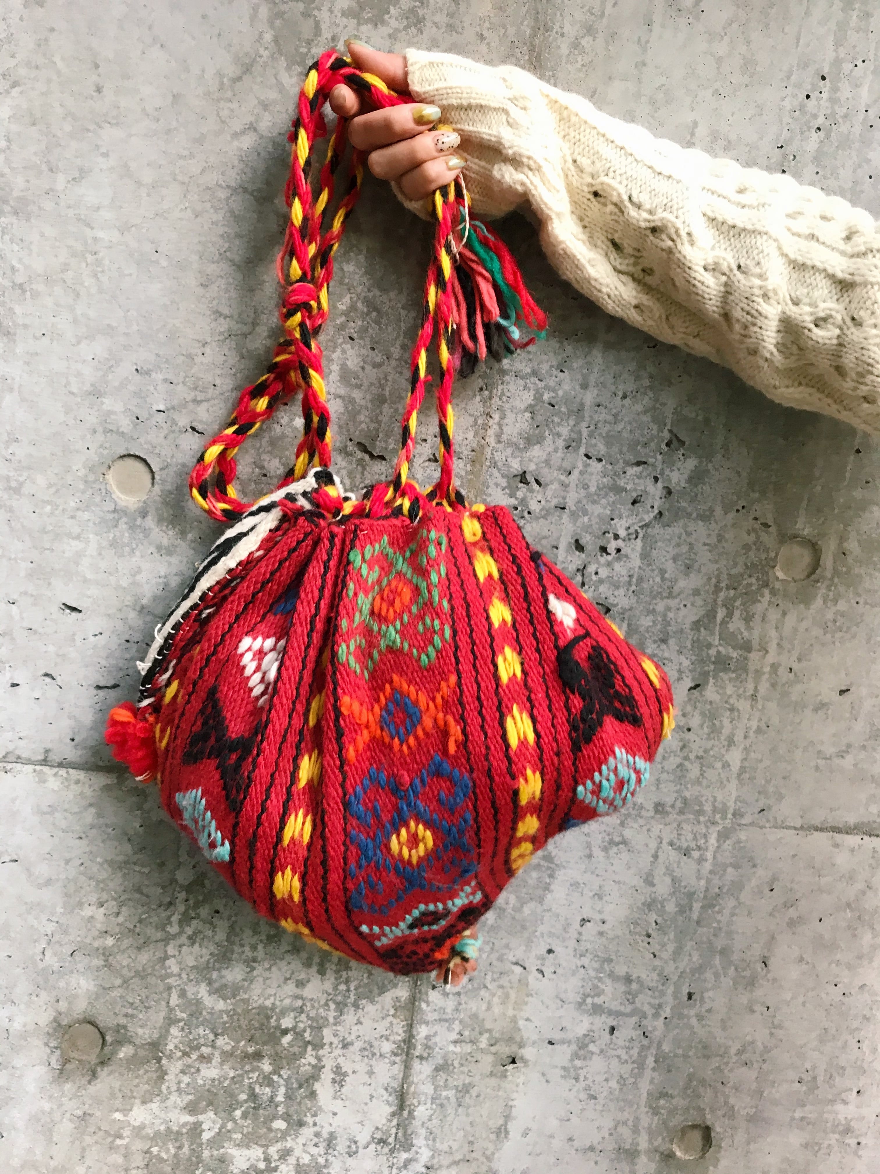 Vintage handmade turkey shoulder bag ( ヴィンテージ ハンドメイド トルコ ショルダー バッグ )
