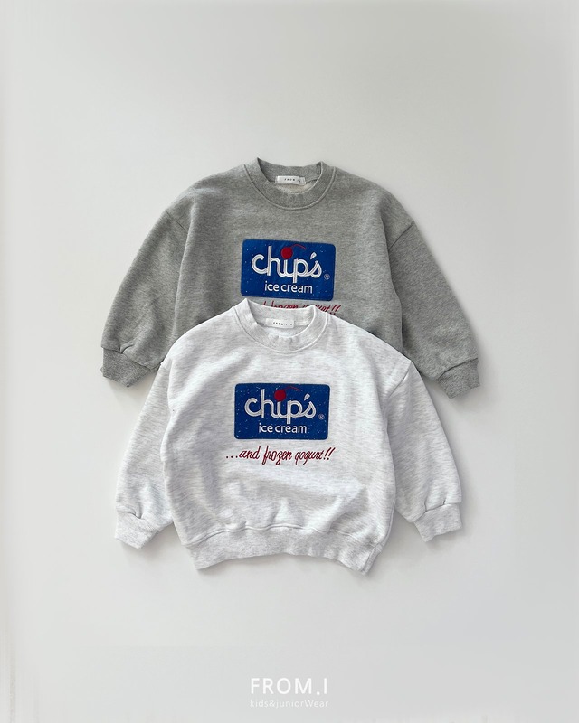 【取寄】from.i｜chips sweatshirt｜チップススウェット｜S-JL｜kids&jr｜26 autumn