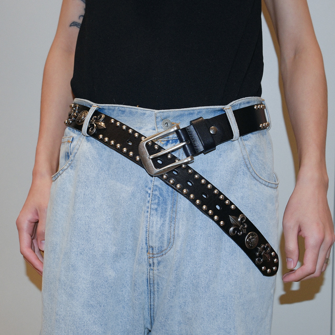 ストリート スカル ベルト G164