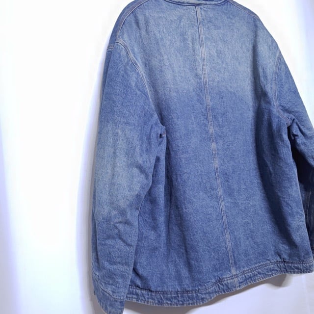 1990s Ralph Lauren Polo Country Blanket Lined Denim Chore Jacket