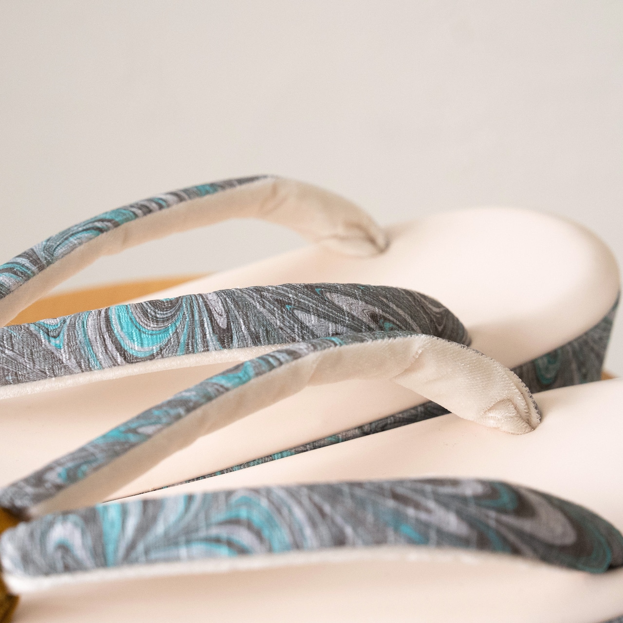 suminagashi 草履　L「兎のおなか」