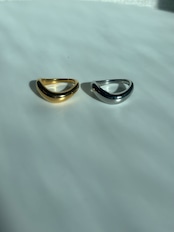 Bold wave ring
