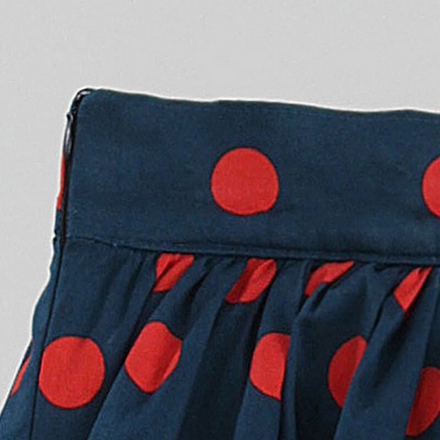 ドット柄Aラインスカート 10203