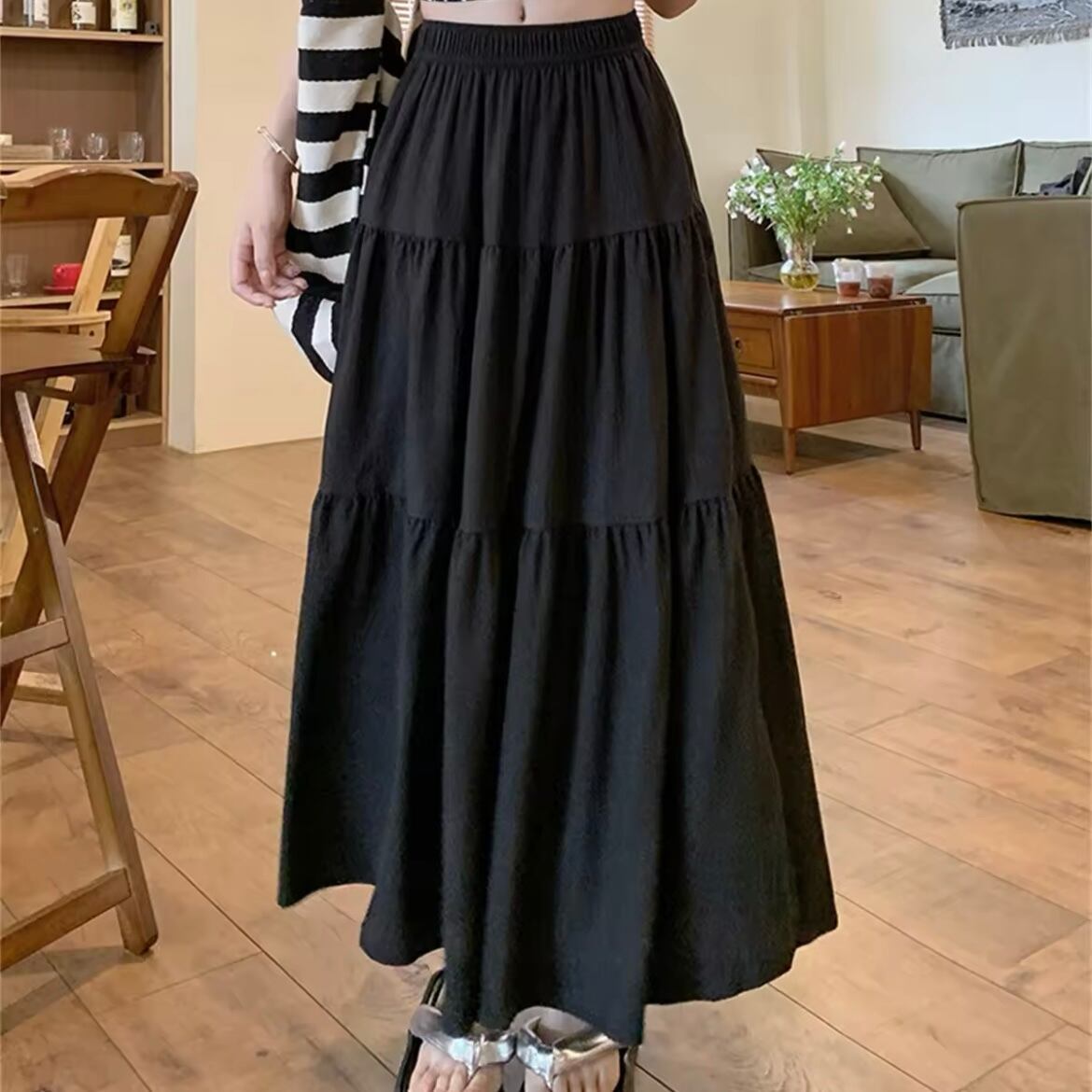 リップルティアードスカート