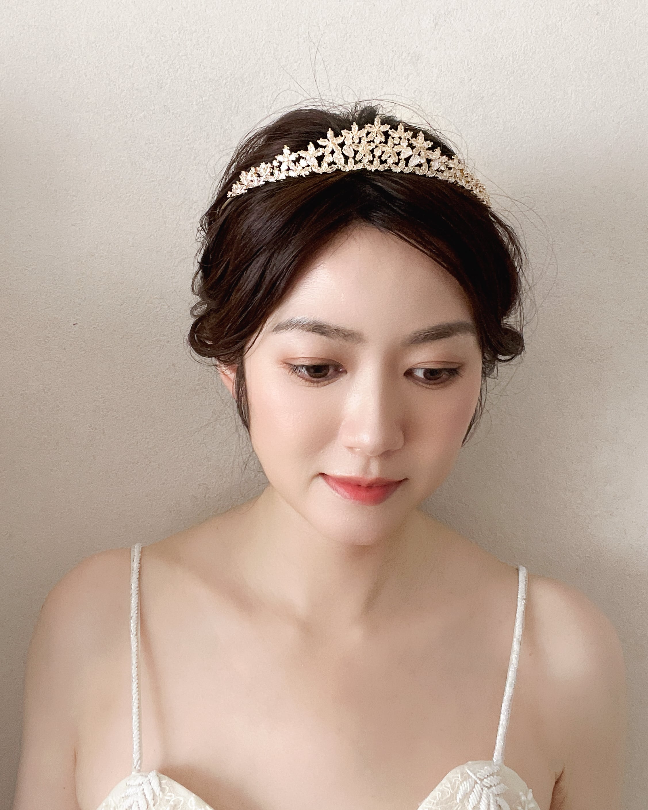 ウェディングティアラゴールド【AH2307-03G】 | ブライダル