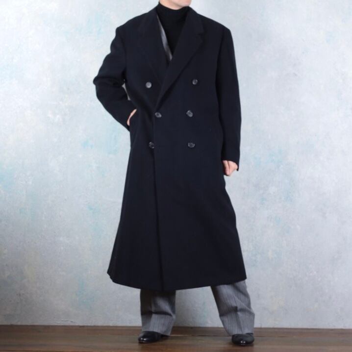 RALPH LAUREN ウールベロア ダブルチェスターコート MADE IN USA【CU 