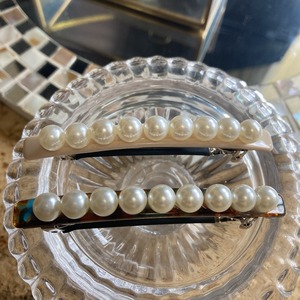 【ヘアアクセサリー】パールバレッタ2color