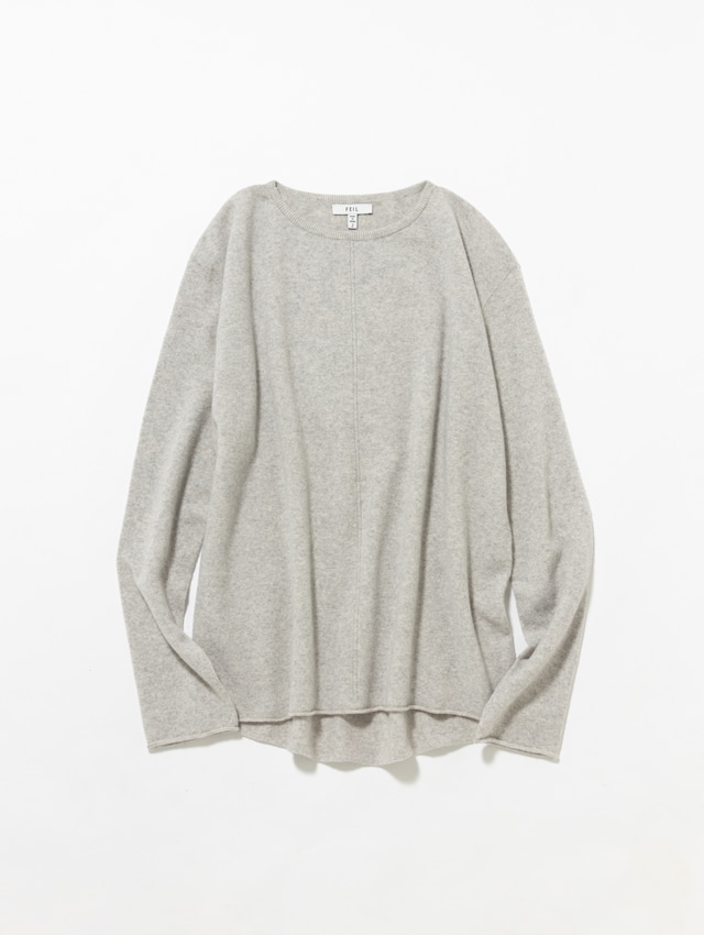 CREW-NECK ROUND TAIL PULLOVER〈LIGHT GRAY〉